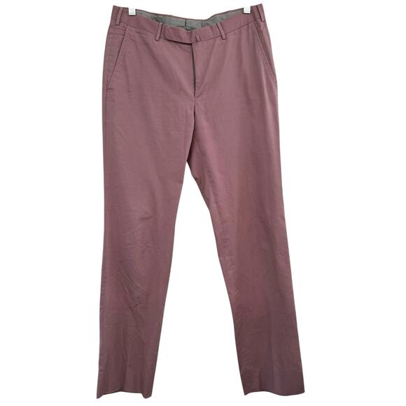 Ermenegildo Zegna Trousers Mens 48R 32x32 Straight Leg Pants Stretch 100% Cotton